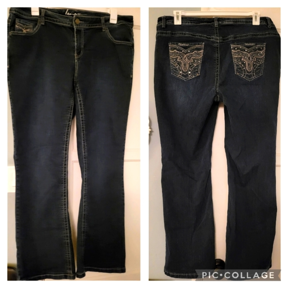 Lane Bryant dark jeans